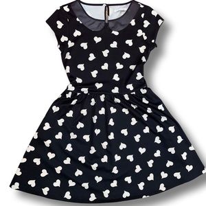 Lauren Conrad Black And White Heart Dress Size 6